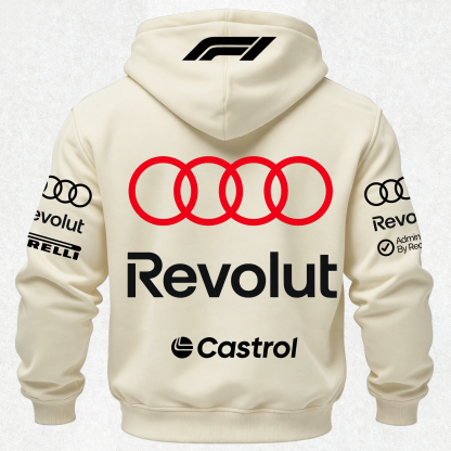 Audi Revolut F1 Printed Fleece-lined Unisex Hoodie Image - 18