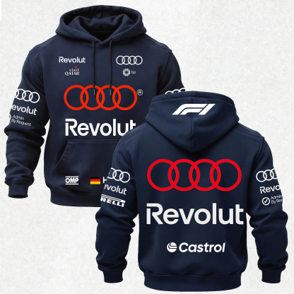 Audi Revolut F1 Printed Fleece-lined Unisex Hoodie Image - 10