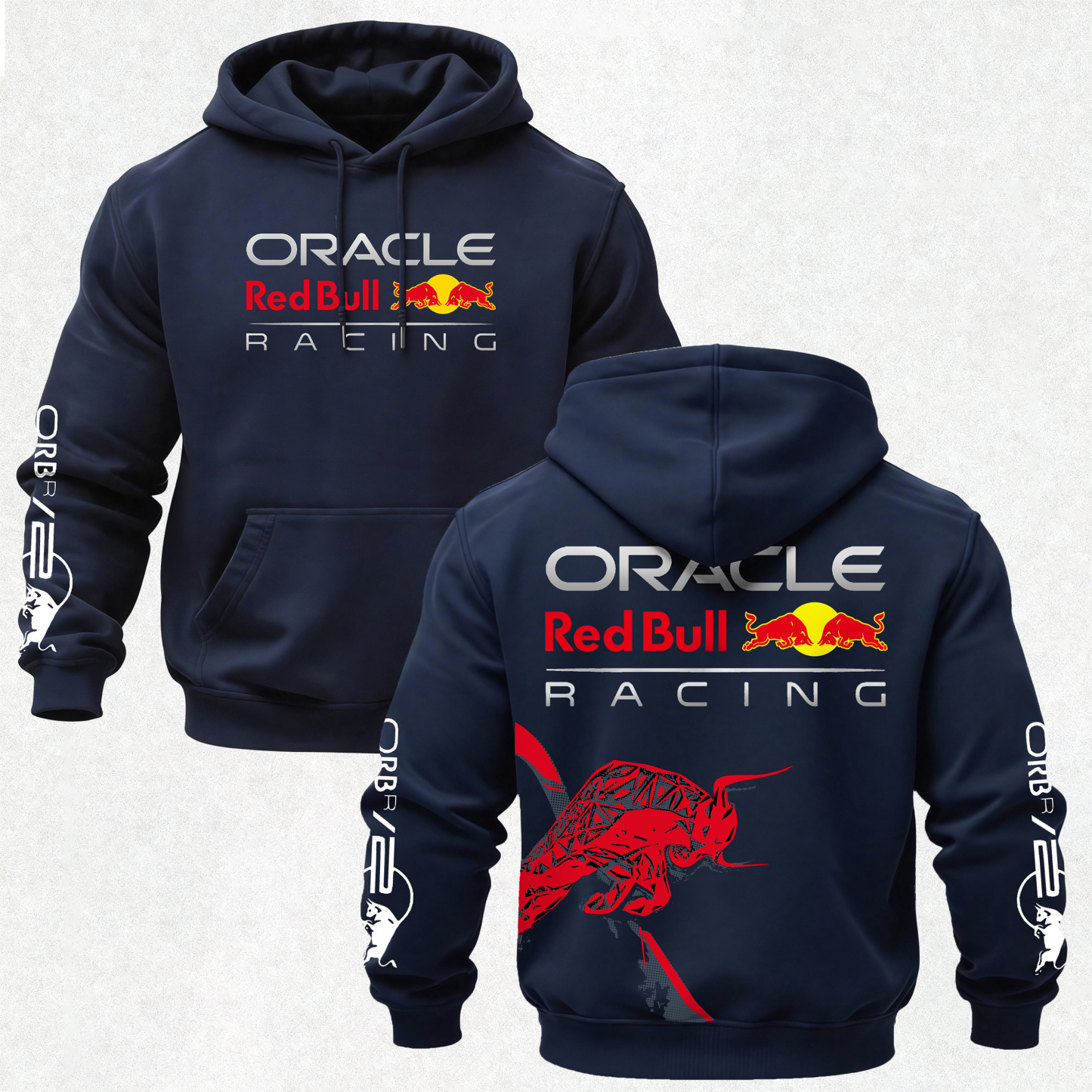 Oracle Red Bull Racing Printed Fleece-lined Unisex Hoodie Image - 4