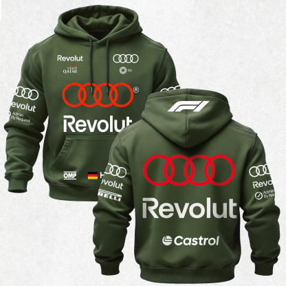 Audi Revolut F1 Printed Fleece-lined Unisex Hoodie Image - 19