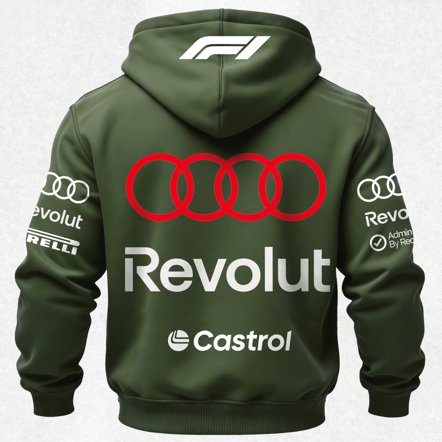 Audi Revolut F1 Printed Fleece-lined Unisex Hoodie Image - 21