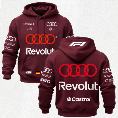 Audi Revolut F1 Printed Fleece-lined Unisex Hoodie Image - 22