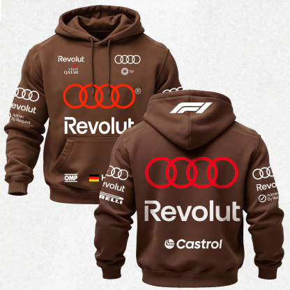 Audi Revolut F1 Printed Fleece-lined Unisex Hoodie Image - 25