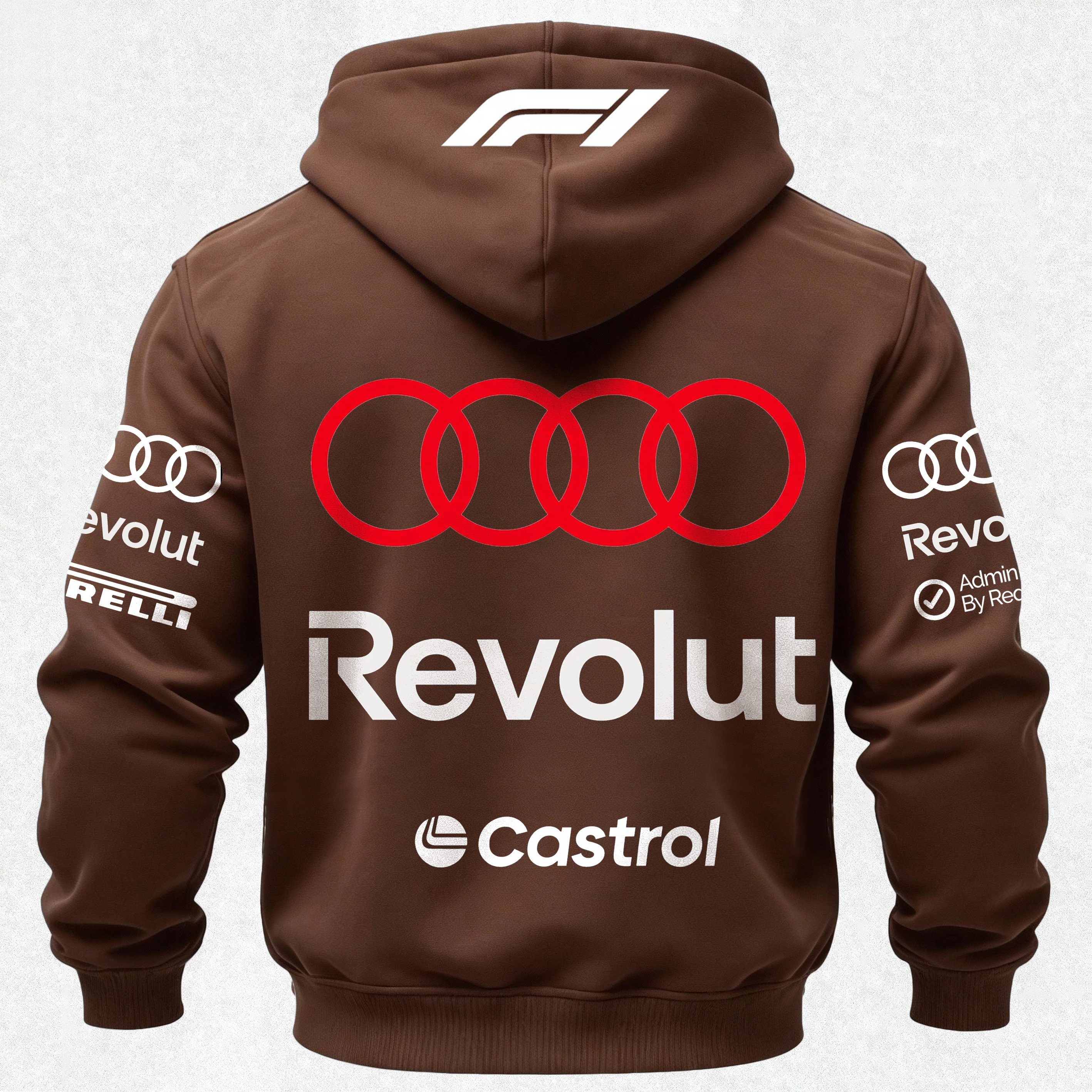 Audi Revolut F1 Printed Fleece-lined Unisex Hoodie Image - 27
