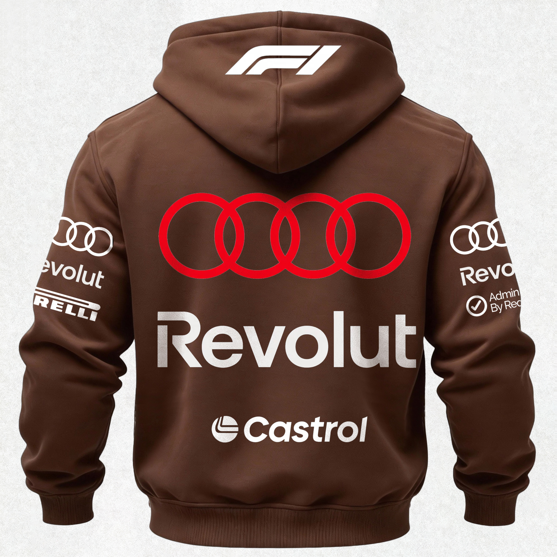 Audi Revolut F1 Printed Fleece-lined Unisex Hoodie Image - 27