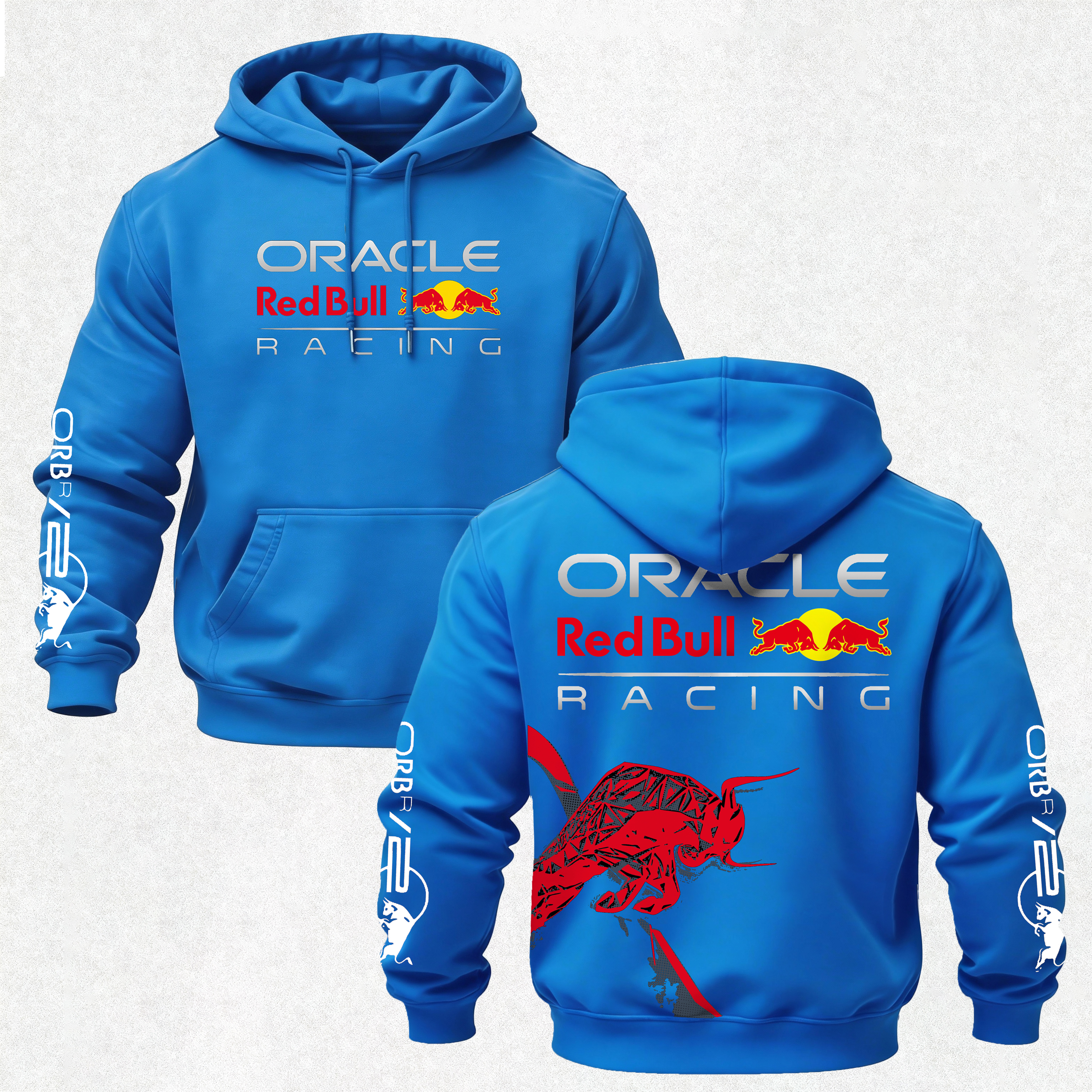 Oracle Red Bull Racing Printed Fleece-lined Unisex Hoodie Image - 7