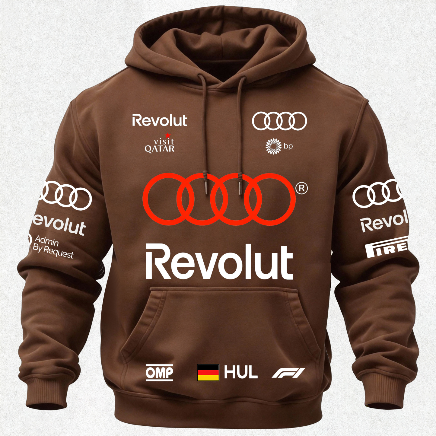 Audi Revolut F1 Printed Fleece-lined Unisex Hoodie Image - 26