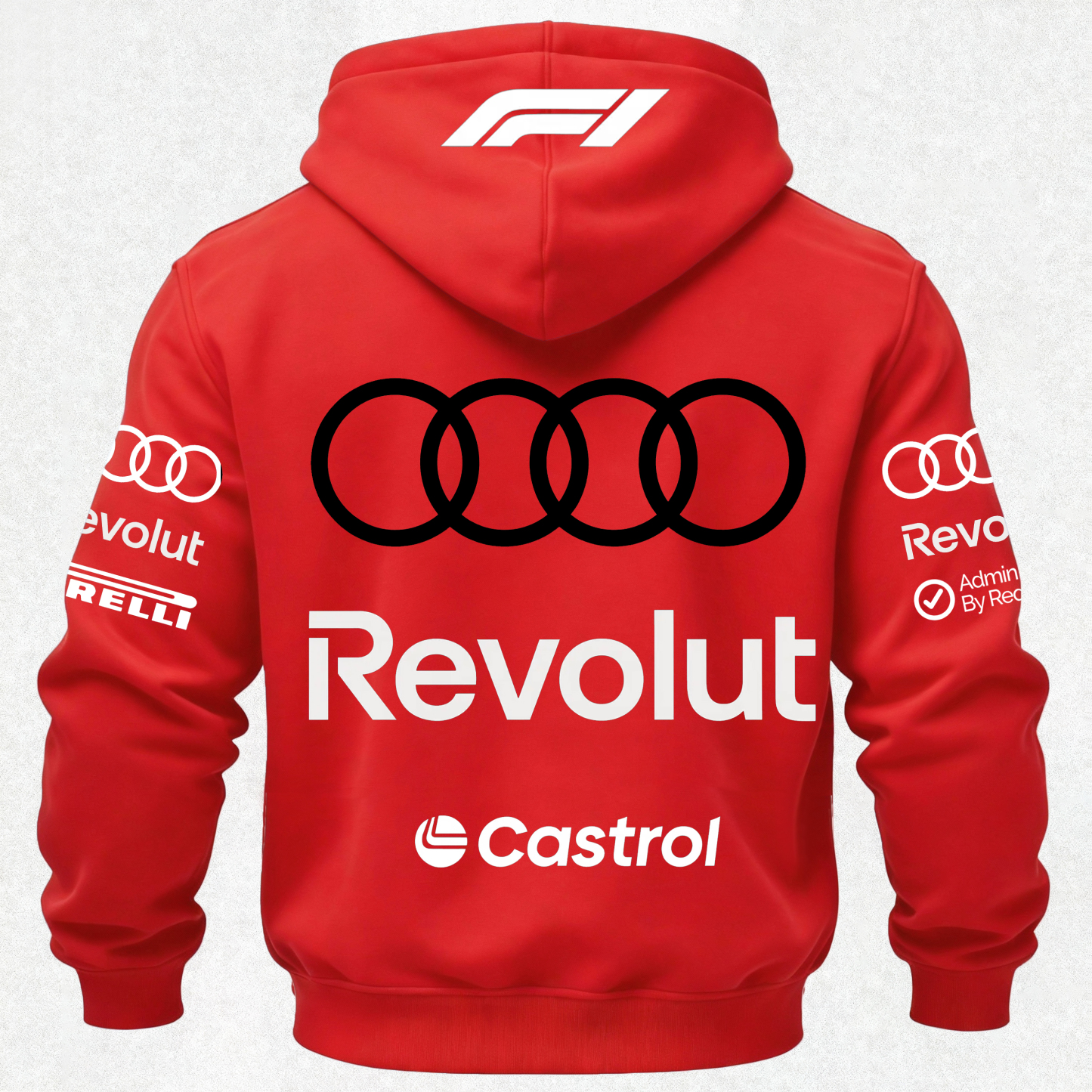 Audi Revolut F1 Printed Fleece-lined Unisex Hoodie Image - 30