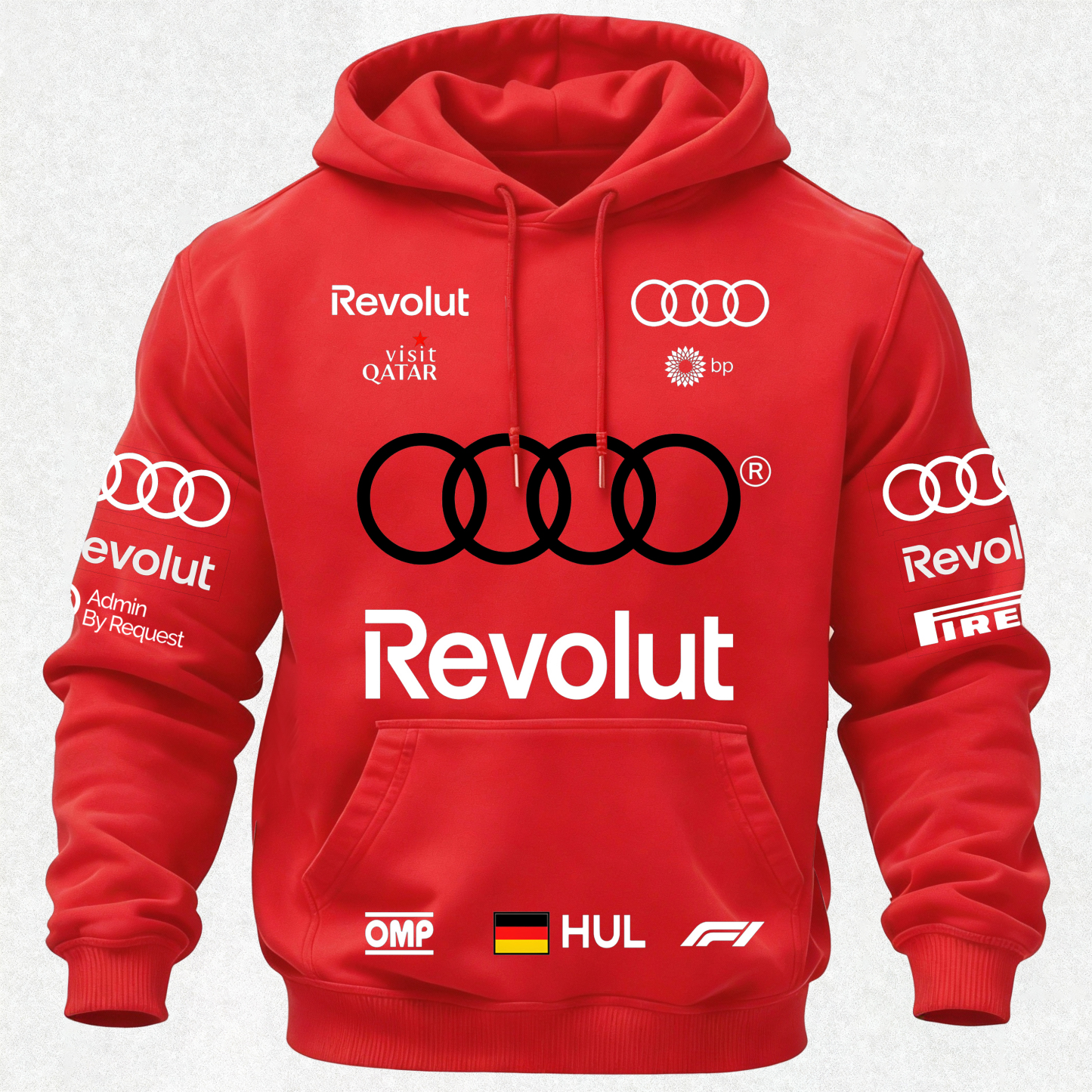Audi Revolut F1 Printed Fleece-lined Unisex Hoodie Image - 29
