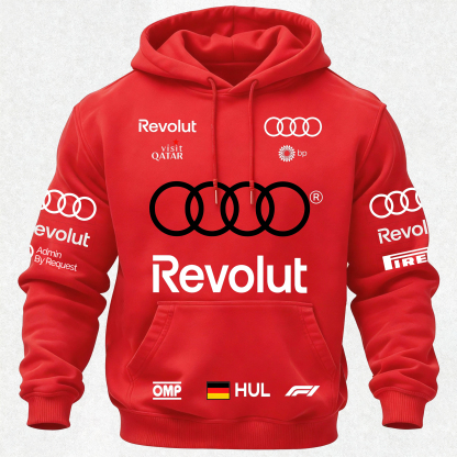 Audi Revolut F1 Printed Fleece-lined Unisex Hoodie Image - 29