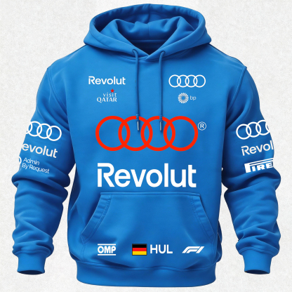 Audi Revolut F1 Printed Fleece-lined Unisex Hoodie Image - 33