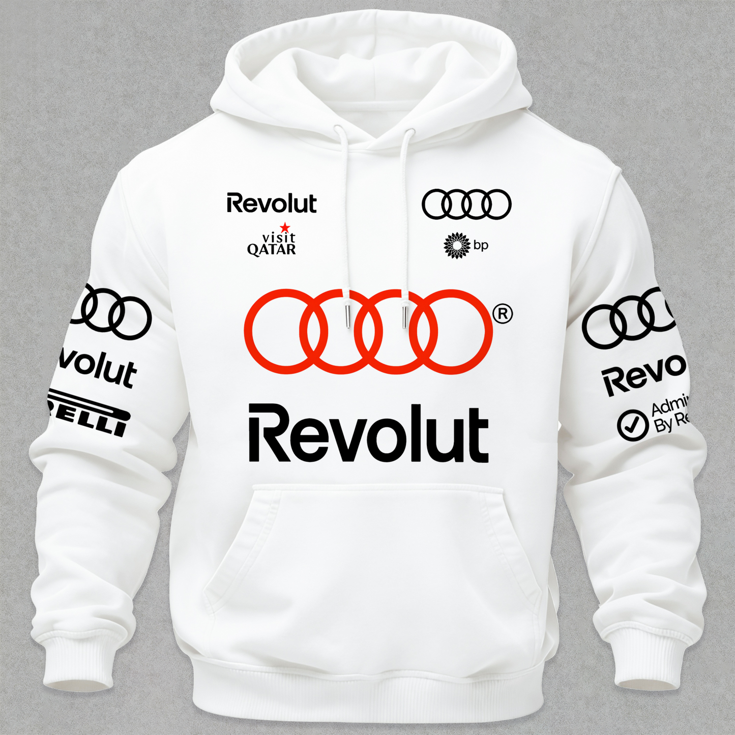 Audi Sport F1 Team Printed Fleece-lined Unisex Hoodie