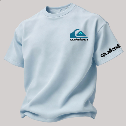 Quiksilver Surf Printed Oversized Unisex T-shirt