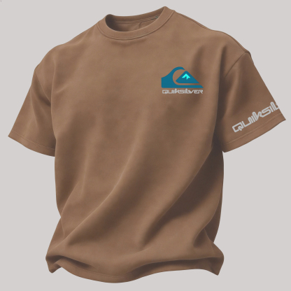 Quiksilver Surf Printed Oversized Unisex T-shirt