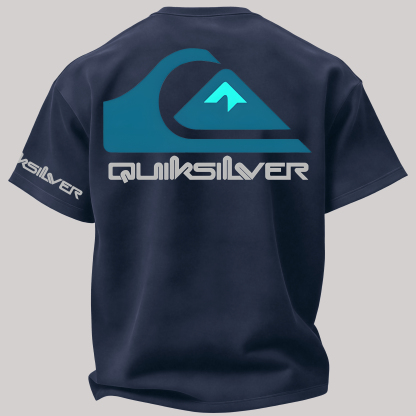 Quiksilver Surf Printed Oversized Unisex T-shirt