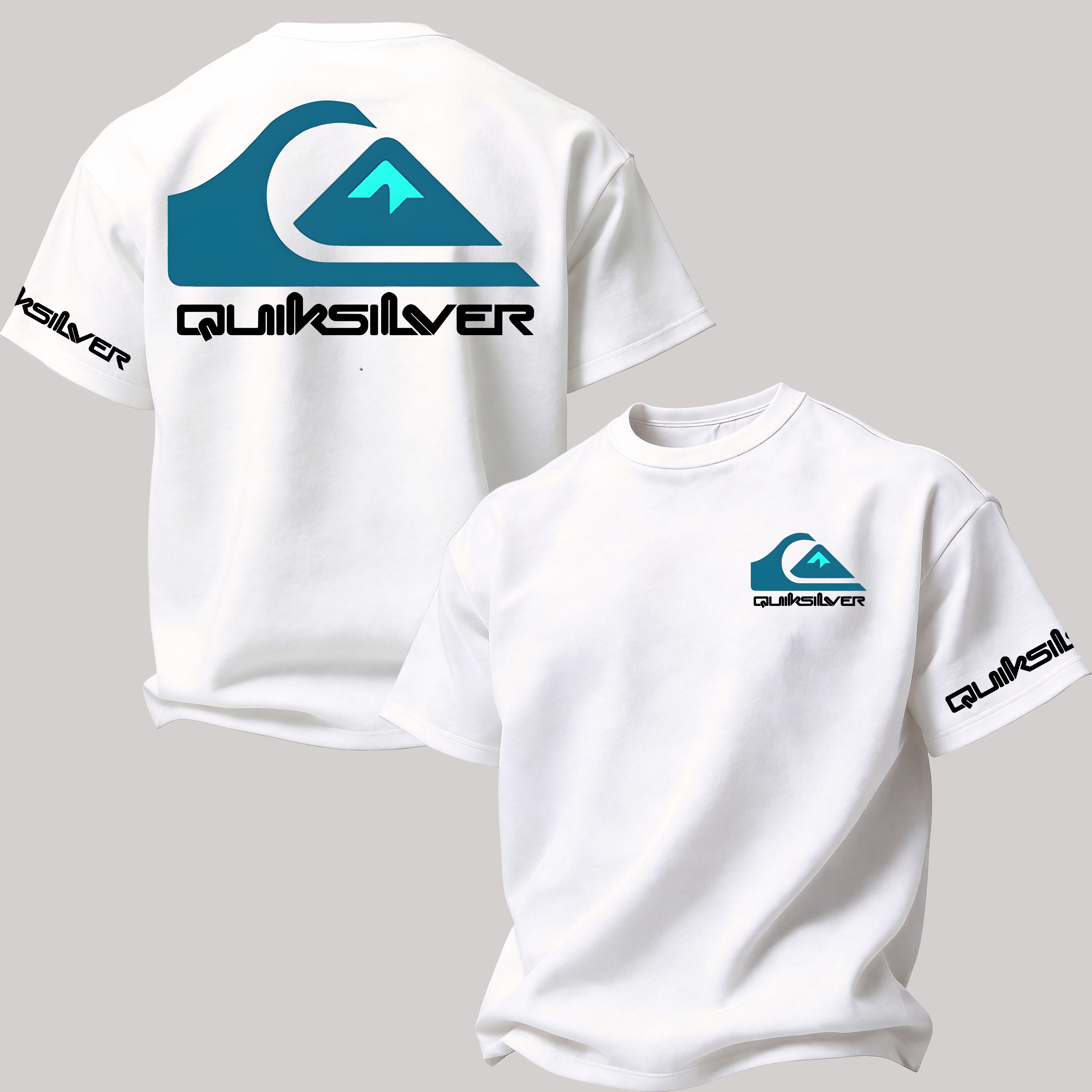 Quiksilver Surf Printed Oversized Unisex T-shirt