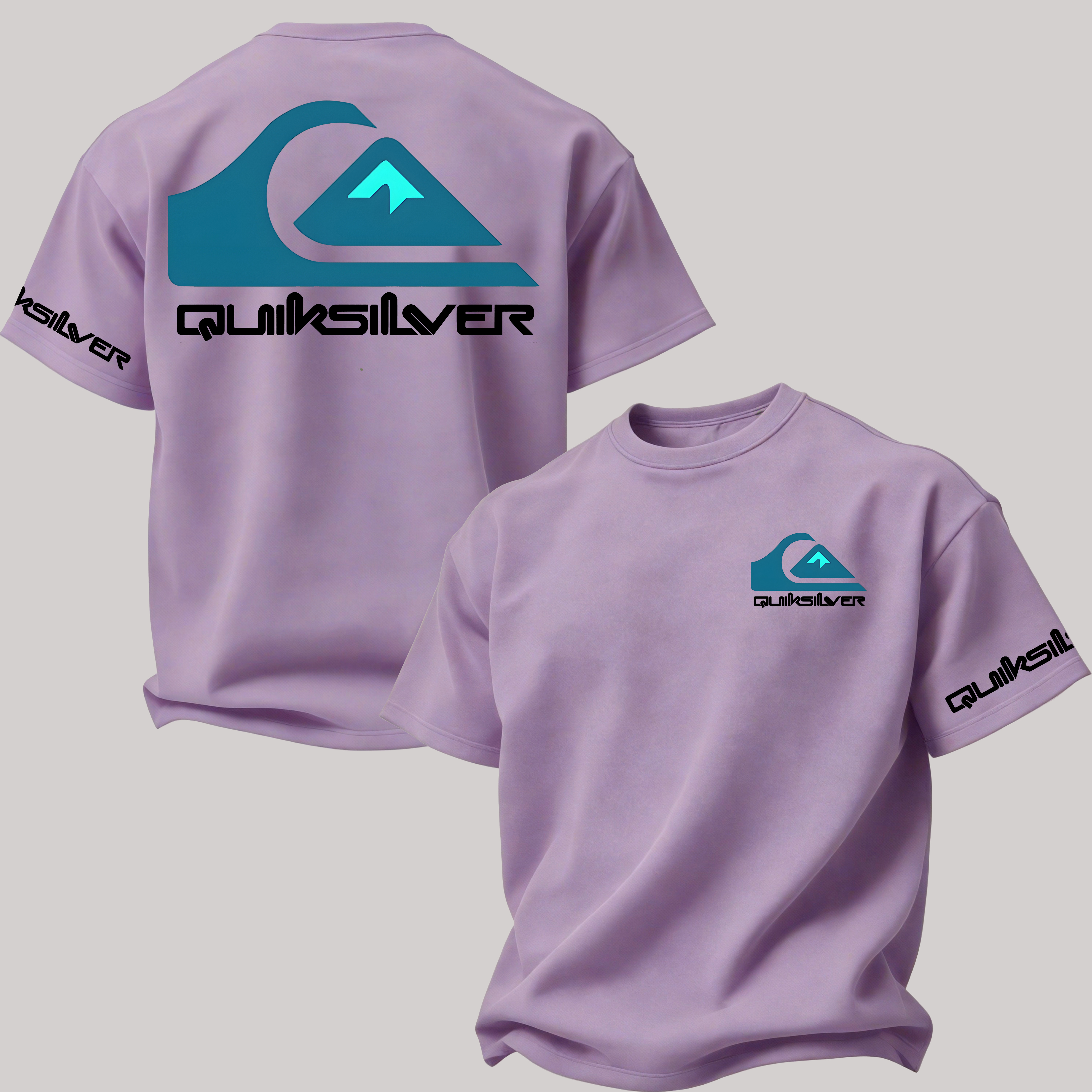 Quiksilver Surf Printed Oversized Unisex T-shirt