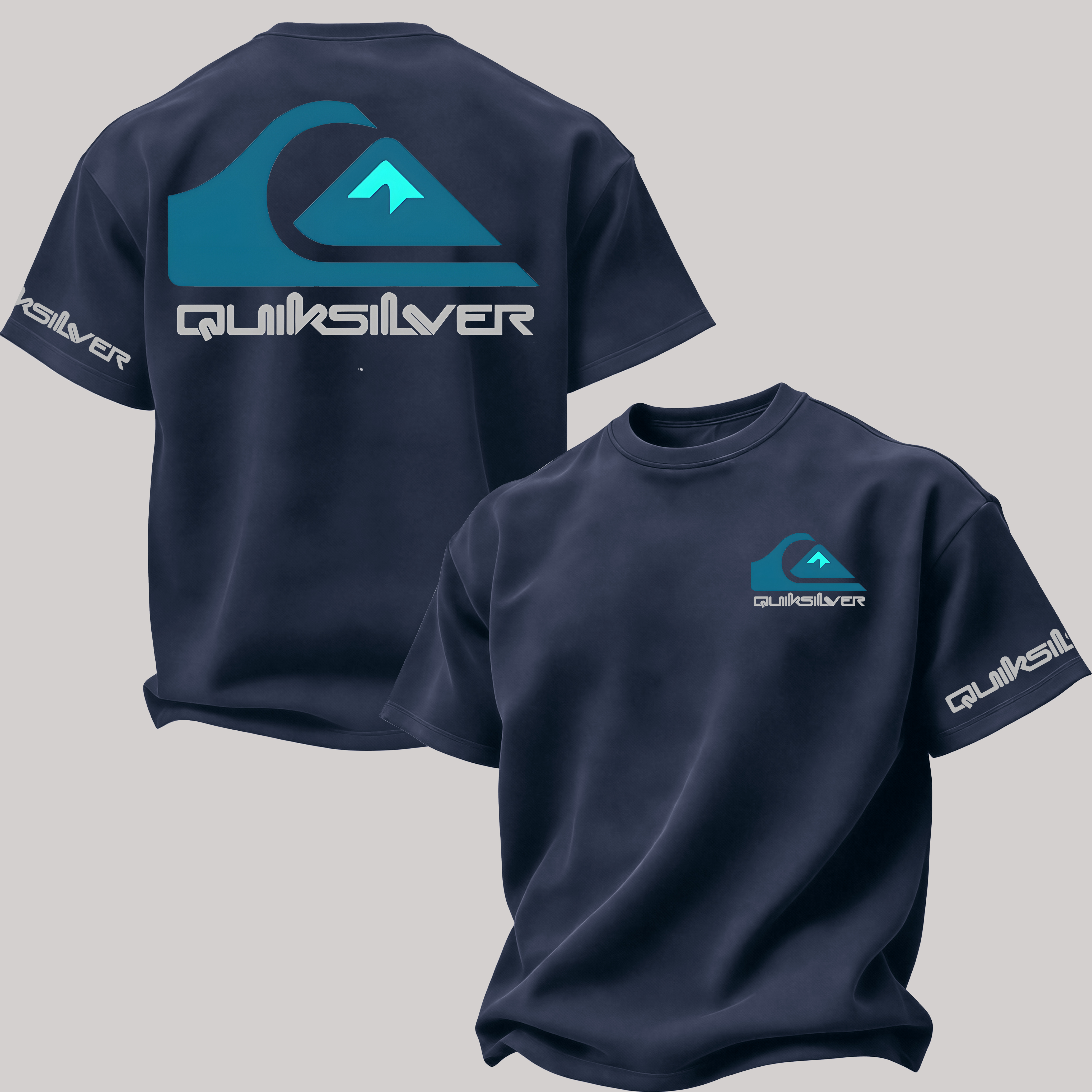 Quiksilver Surf Printed Oversized Unisex T-shirt