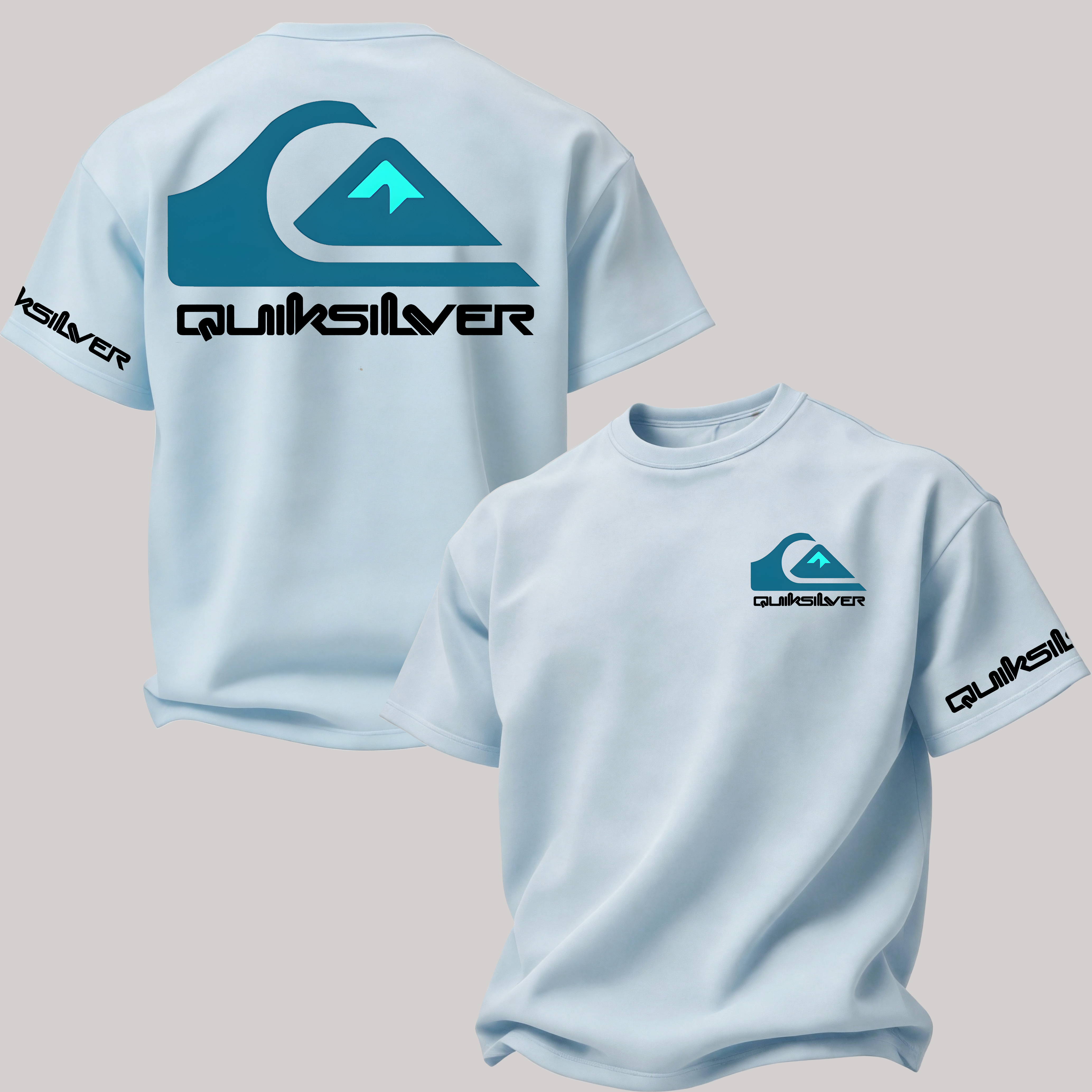Quiksilver Surf Printed Oversized Unisex T-shirt