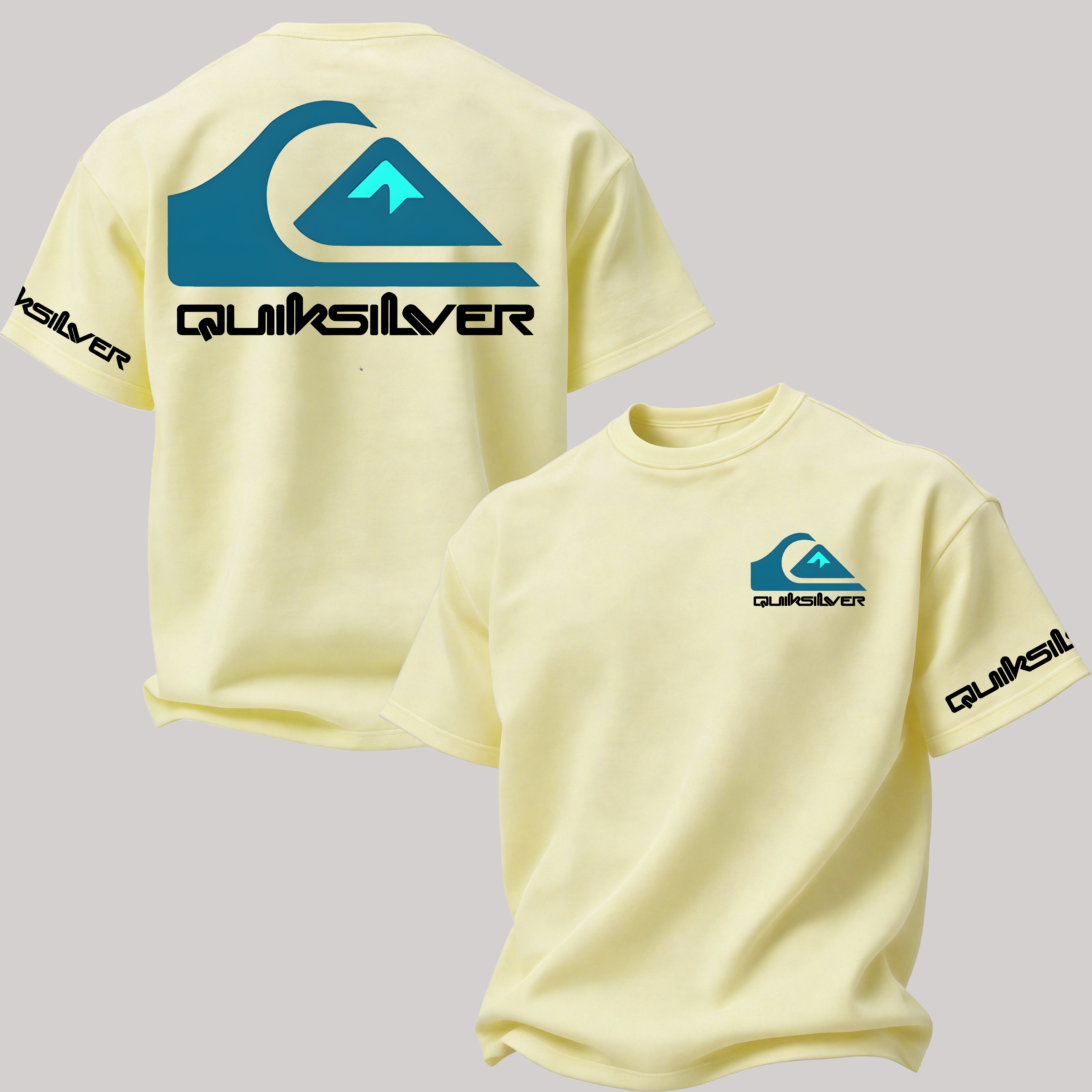 Quiksilver Surf Printed Oversized Unisex T-shirt
