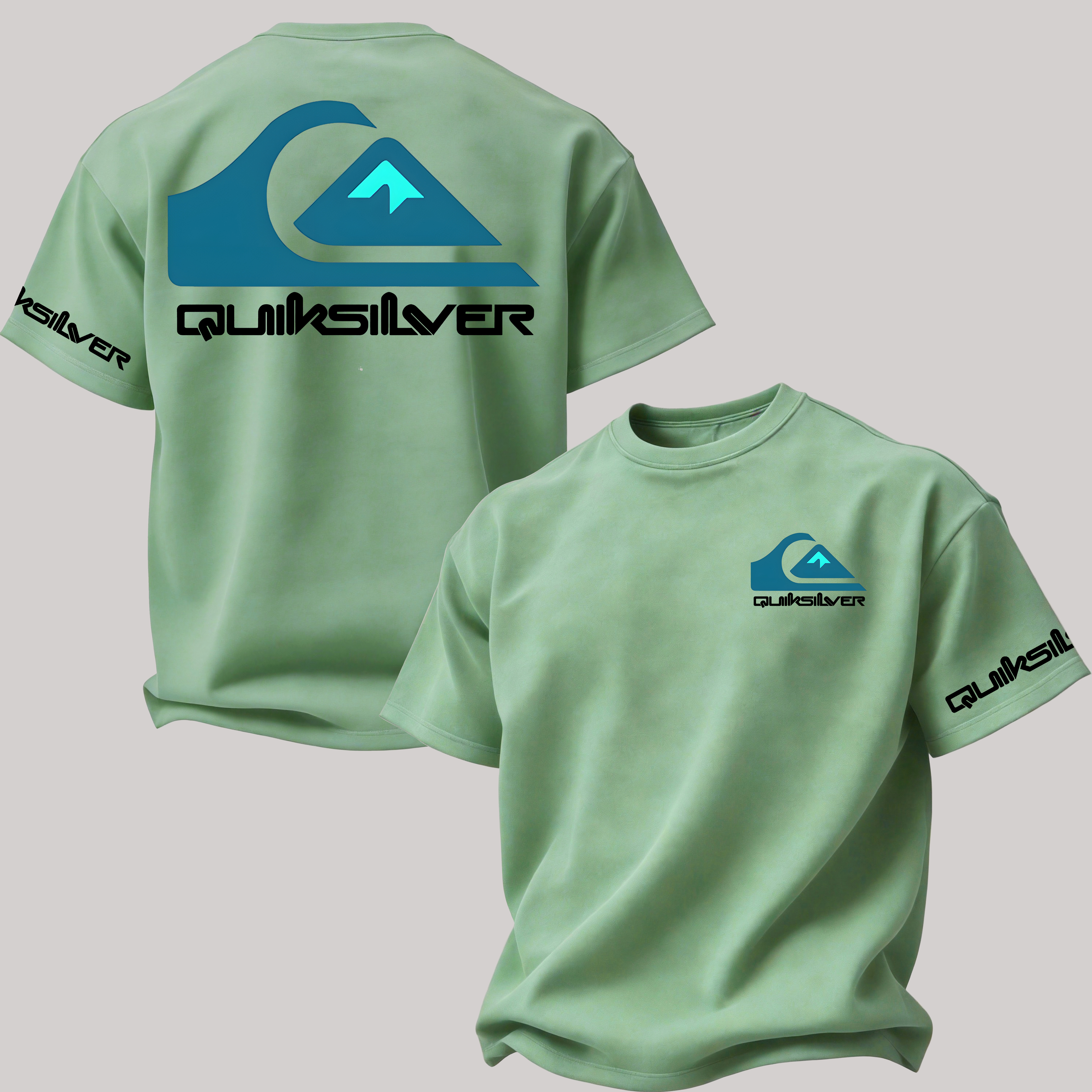 Quiksilver Surf Printed Oversized Unisex T-shirt