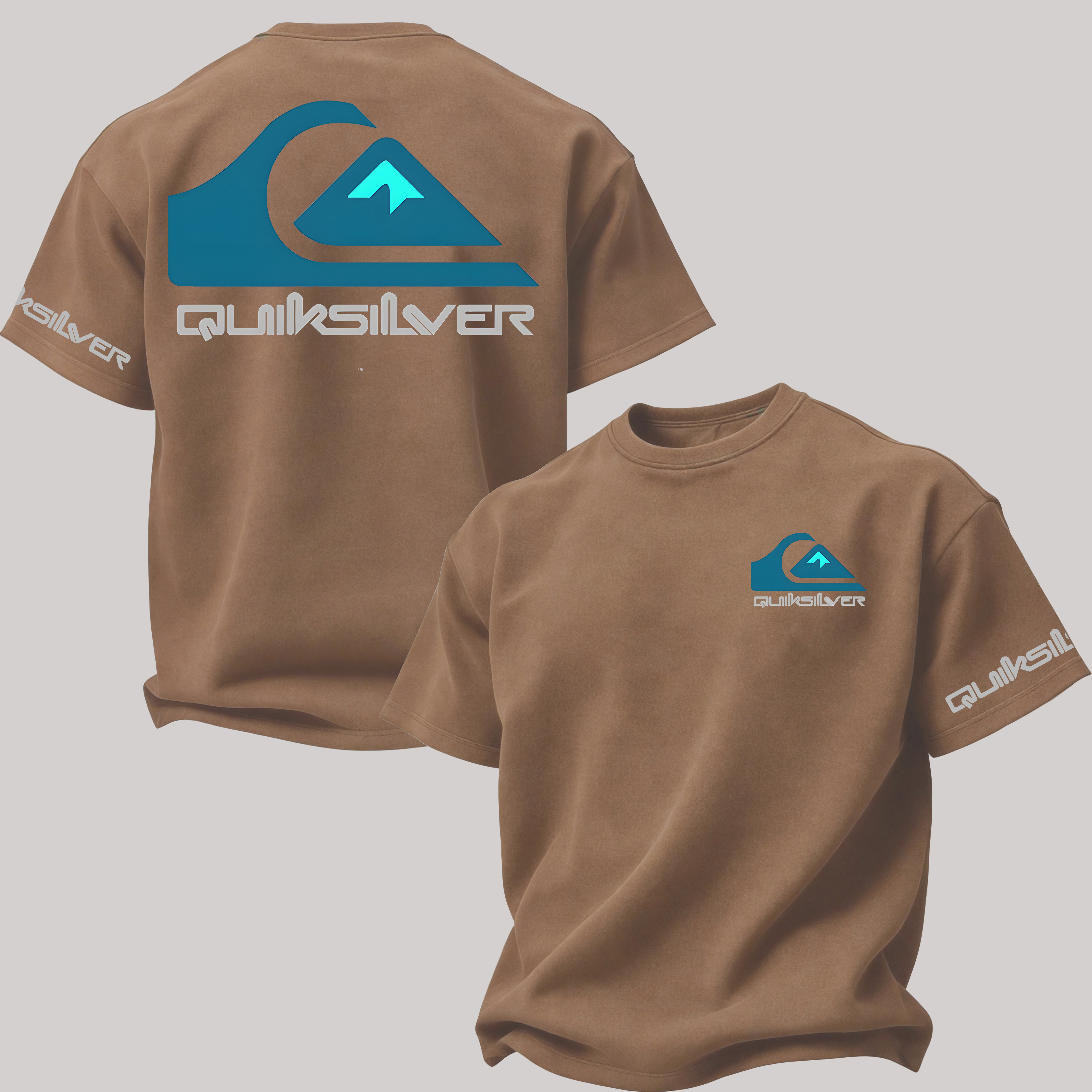Quiksilver Surf Printed Oversized Unisex T-shirt