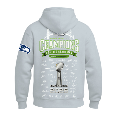 Seattle Seahawks Super Bowl LX Printed Fleece-lined Unisex Hoodie Image - 19