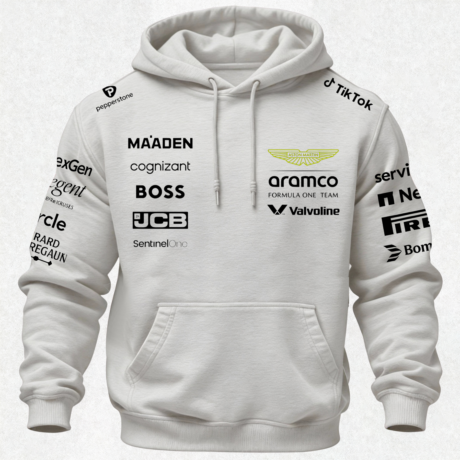 Aston Martin Fernando Alonso F1 Printed Fleece-lined Unisex Hoodie Image - 15