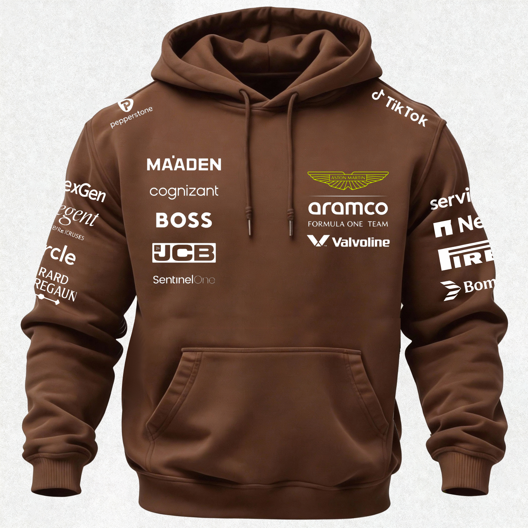 Aston Martin Fernando Alonso F1 Printed Fleece-lined Unisex Hoodie Image - 18