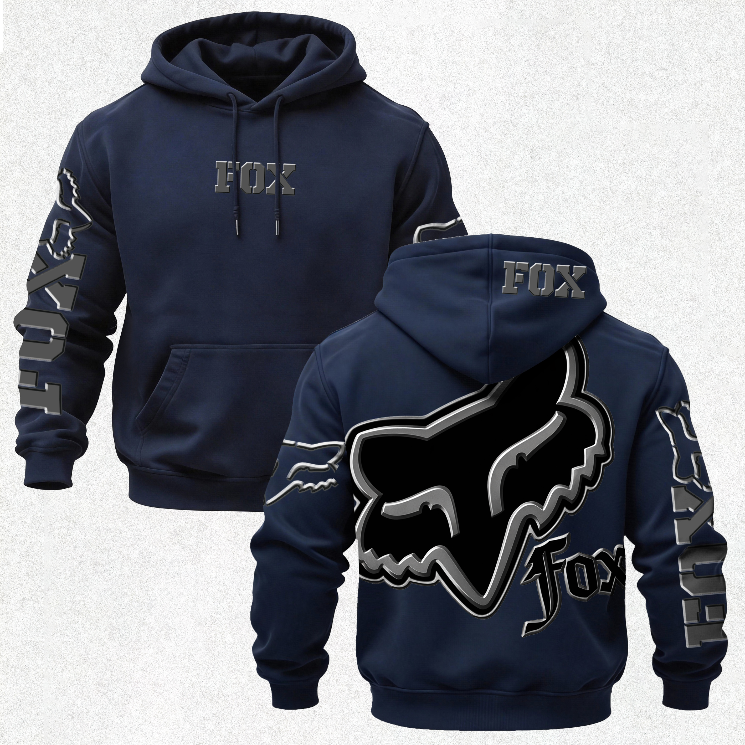 Fox Racing Printed Fleece-lined Unisex Hoodie Image - 19