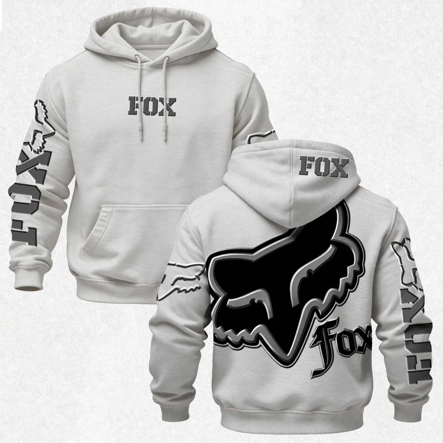 Fox Racing Printed Fleece-lined Unisex Hoodie Image - 13