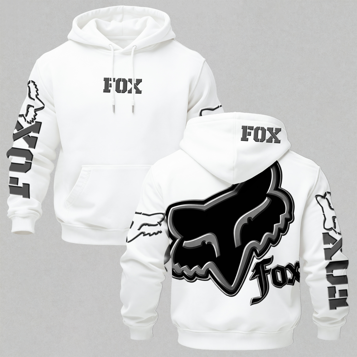 Fox Racing Printed Fleece-lined Unisex Hoodie Image - 7