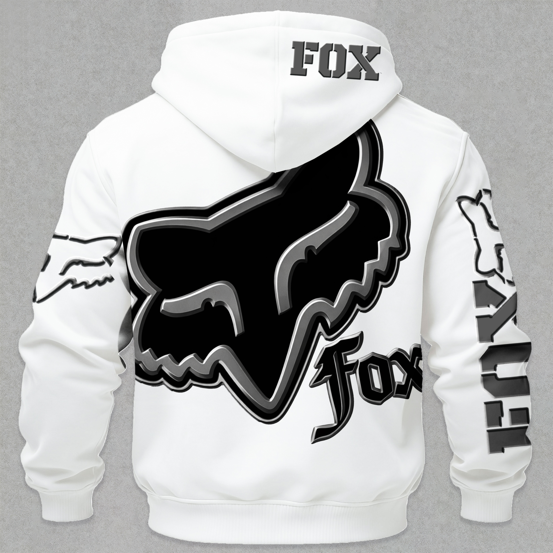 Fox Racing Printed Fleece-lined Unisex Hoodie Image - 8
