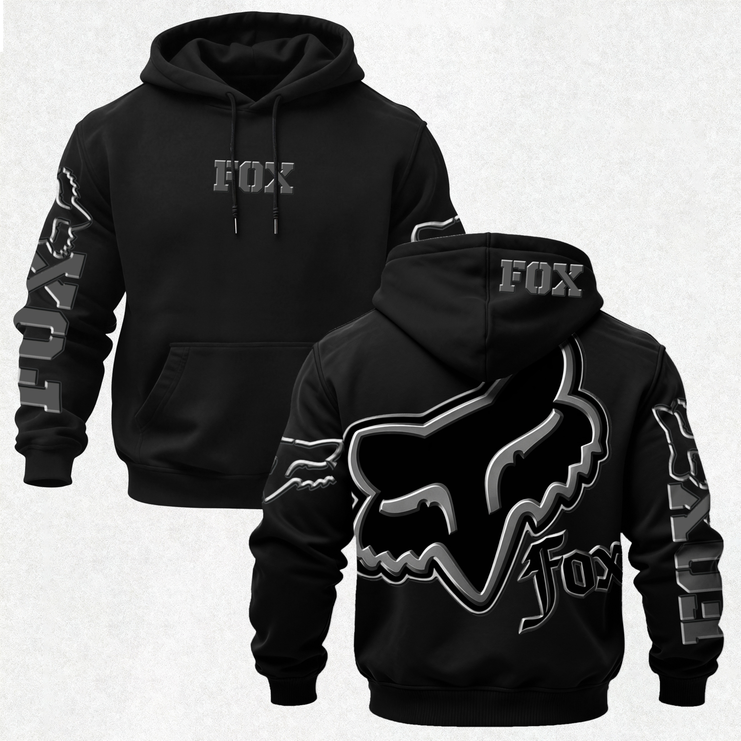 Fox Racing Printed Fleece-lined Unisex Hoodie Image - 4