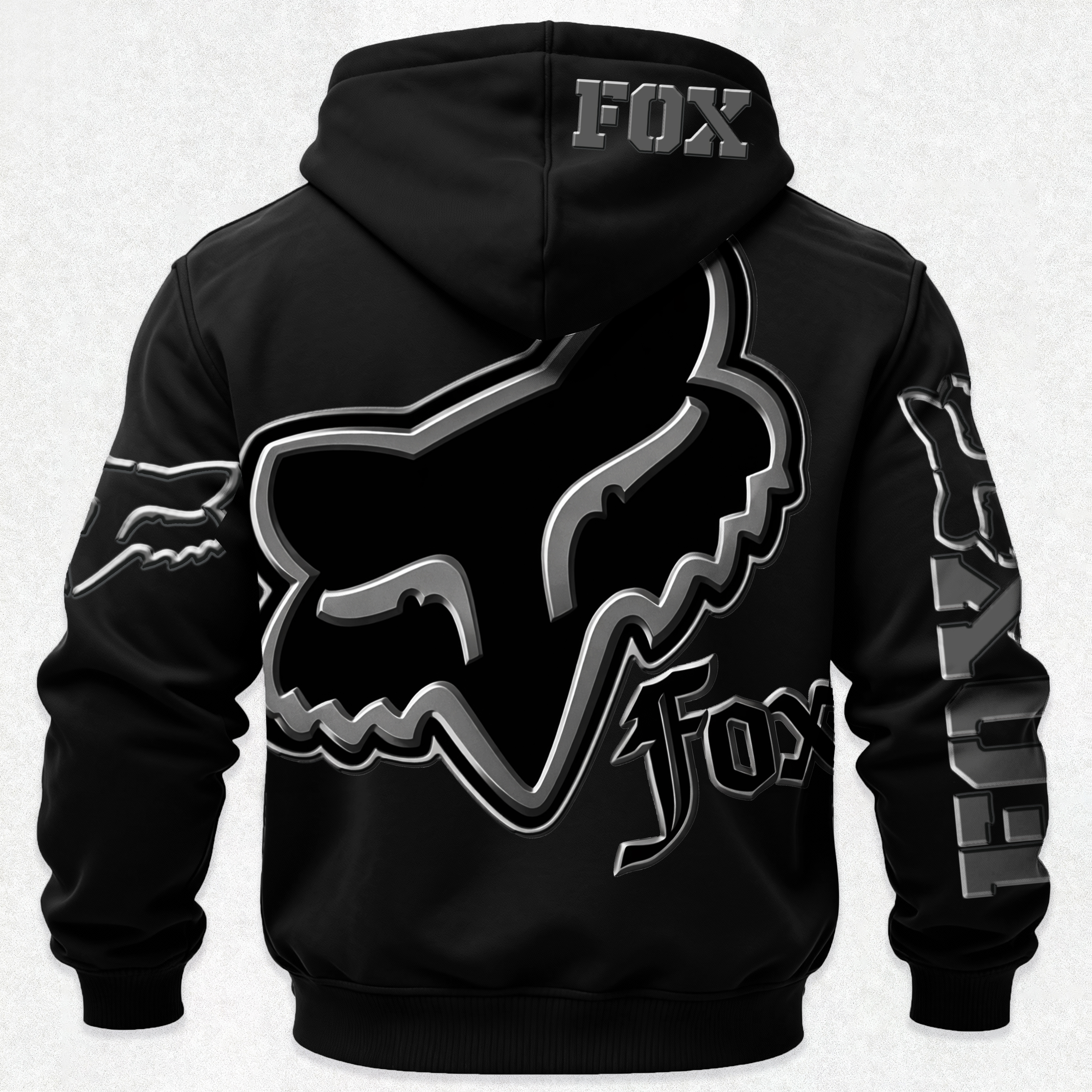 Fox Racing Printed Fleece-lined Unisex Hoodie Image - 5