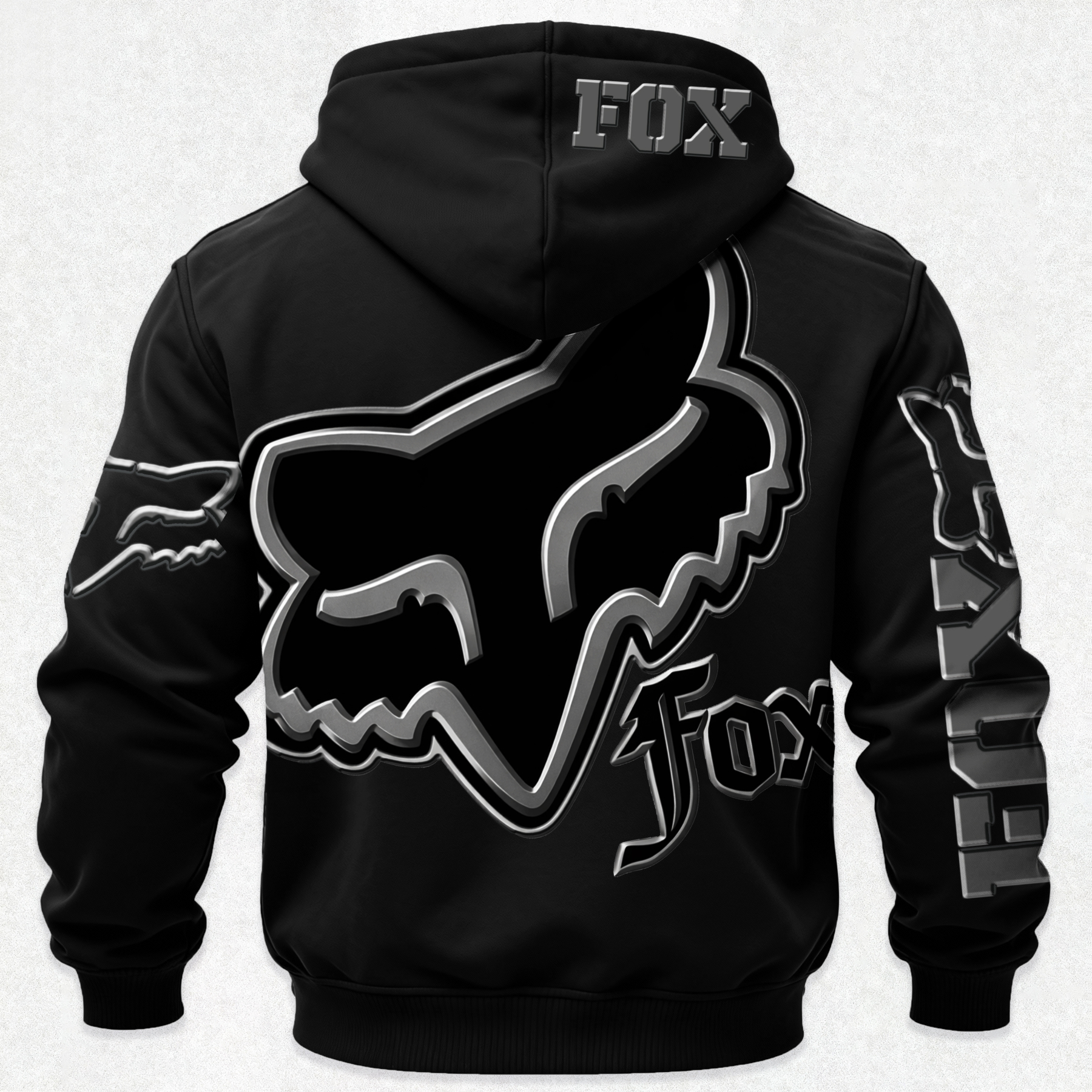 Fox Racing Printed Fleece-lined Unisex Hoodie Image - 5