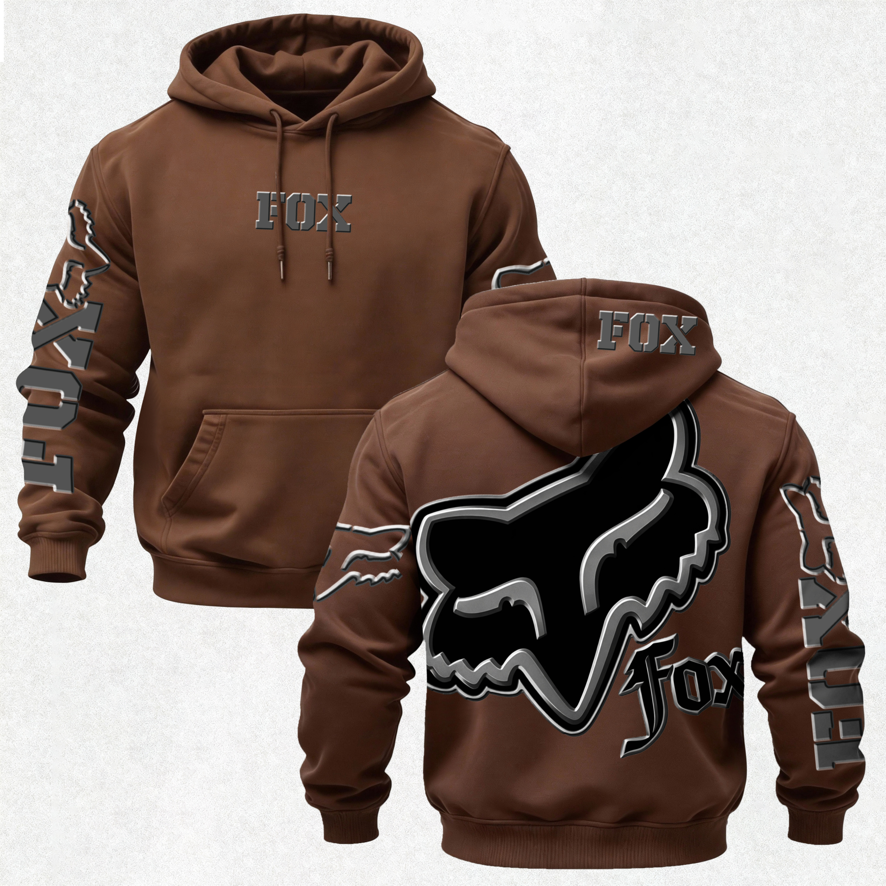 Fox Racing Printed Fleece-lined Unisex Hoodie Image - 22