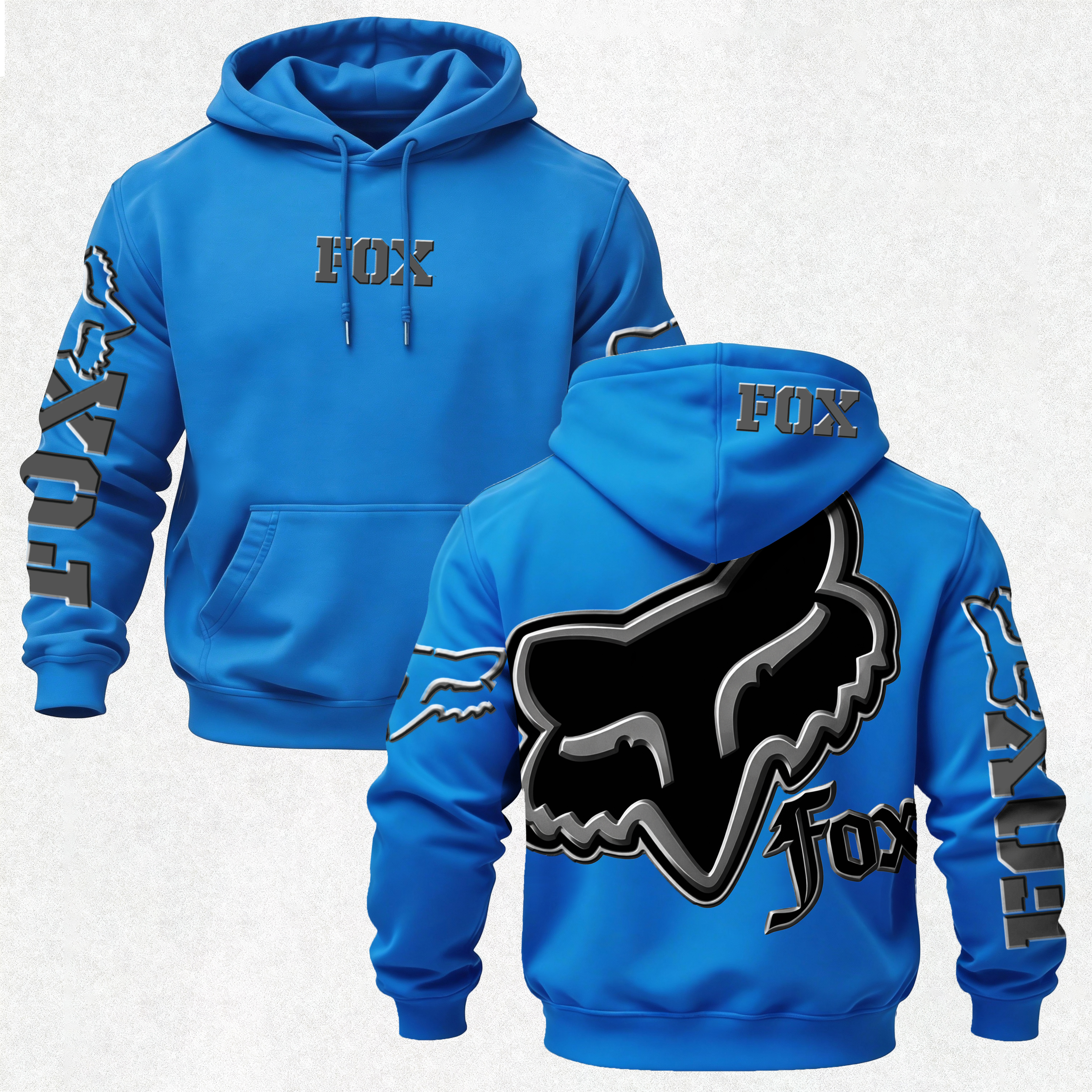 Fox Racing Printed Fleece-lined Unisex Hoodie Image - 31