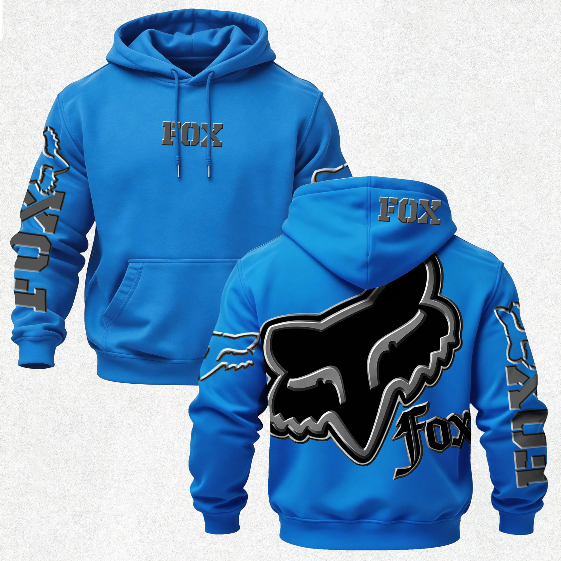 Fox Racing Printed Fleece-lined Unisex Hoodie Image - 31