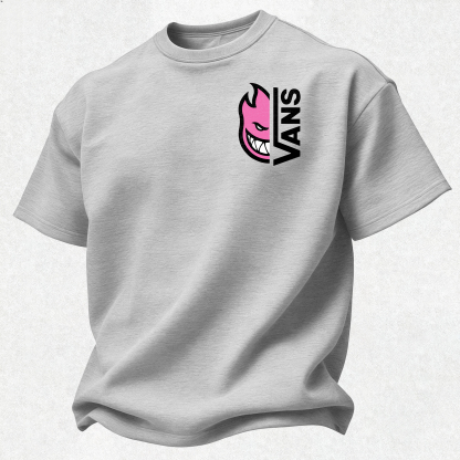 Vans Spitfire Printed Oversized Unisex T-shirt Image - 2