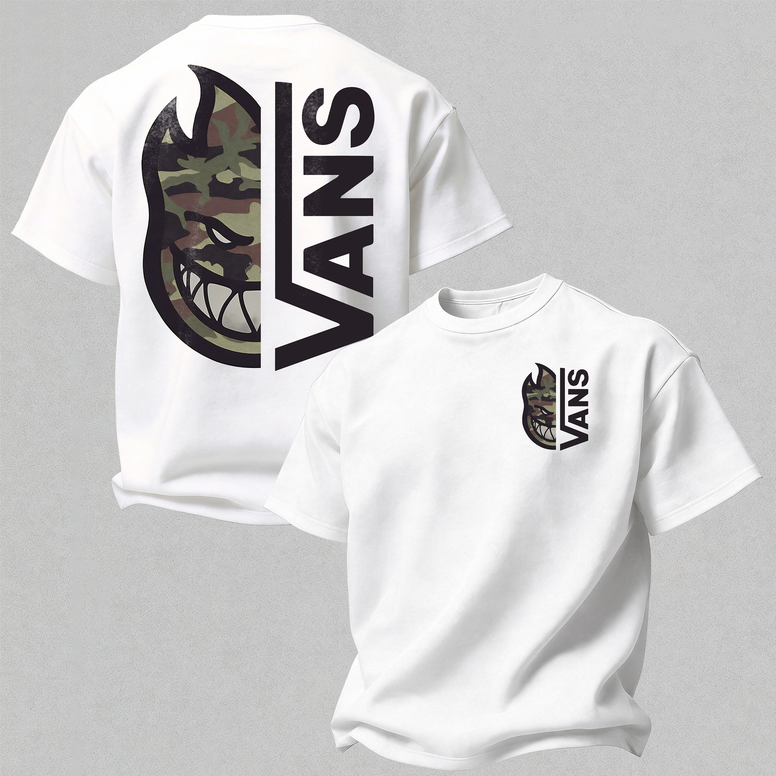 Vans Spitfire Printed Oversized Unisex T-shirt Image - 1