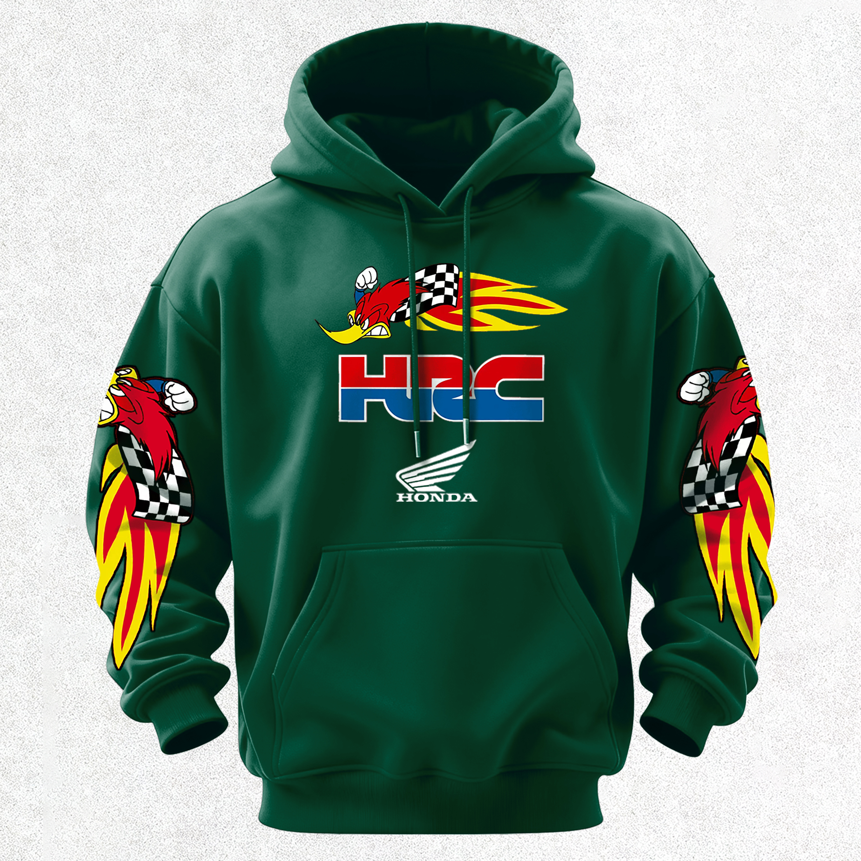 Honda Racing VP Racing Fuels Printed Fleece-lined Unisex Hoodie Image - 12