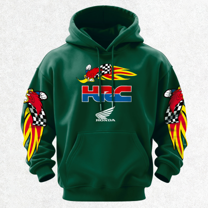 Honda Racing VP Racing Fuels Printed Fleece-lined Unisex Hoodie Image - 12