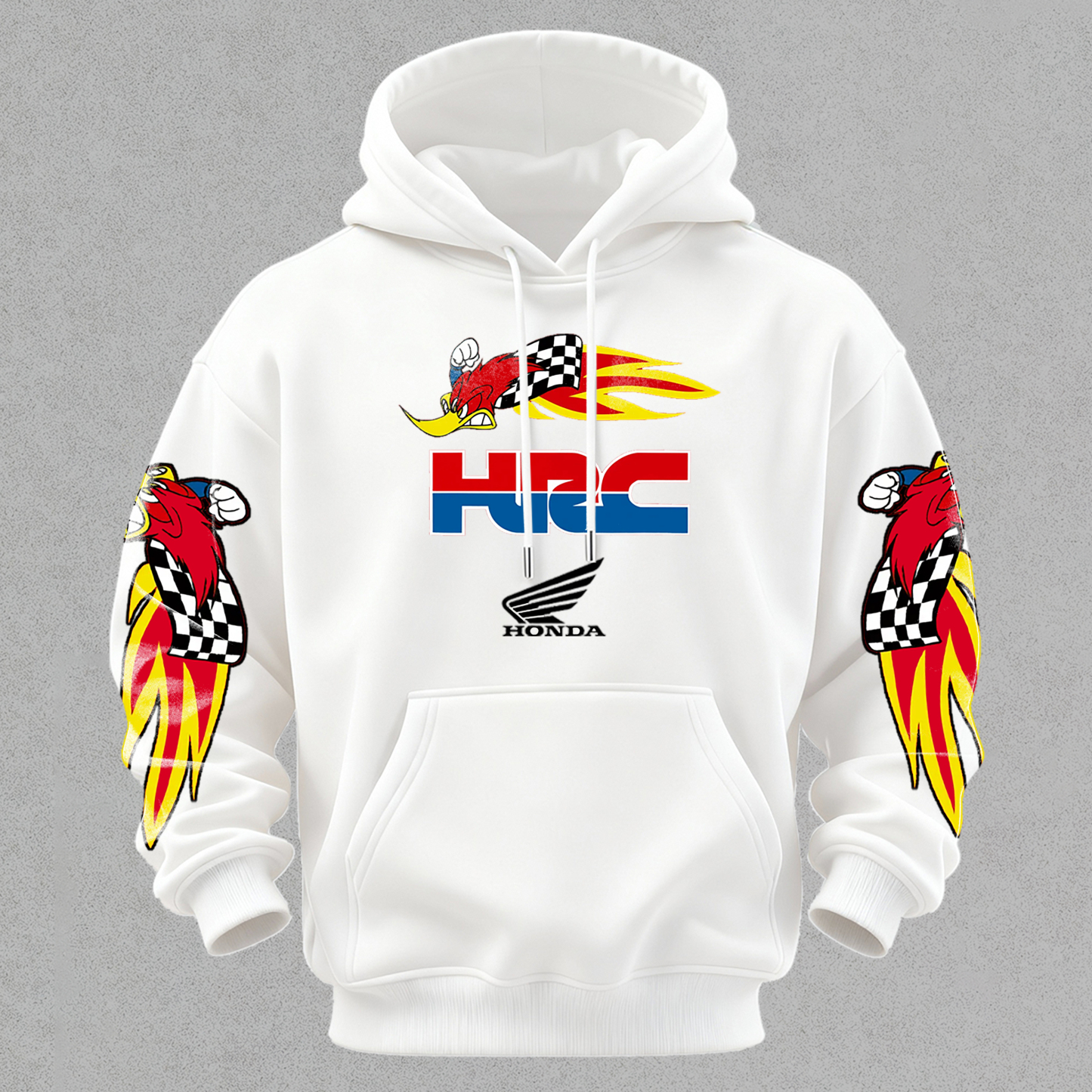 Honda Racing VP Racing Fuels Printed Fleece-lined Unisex Hoodie Image - 6