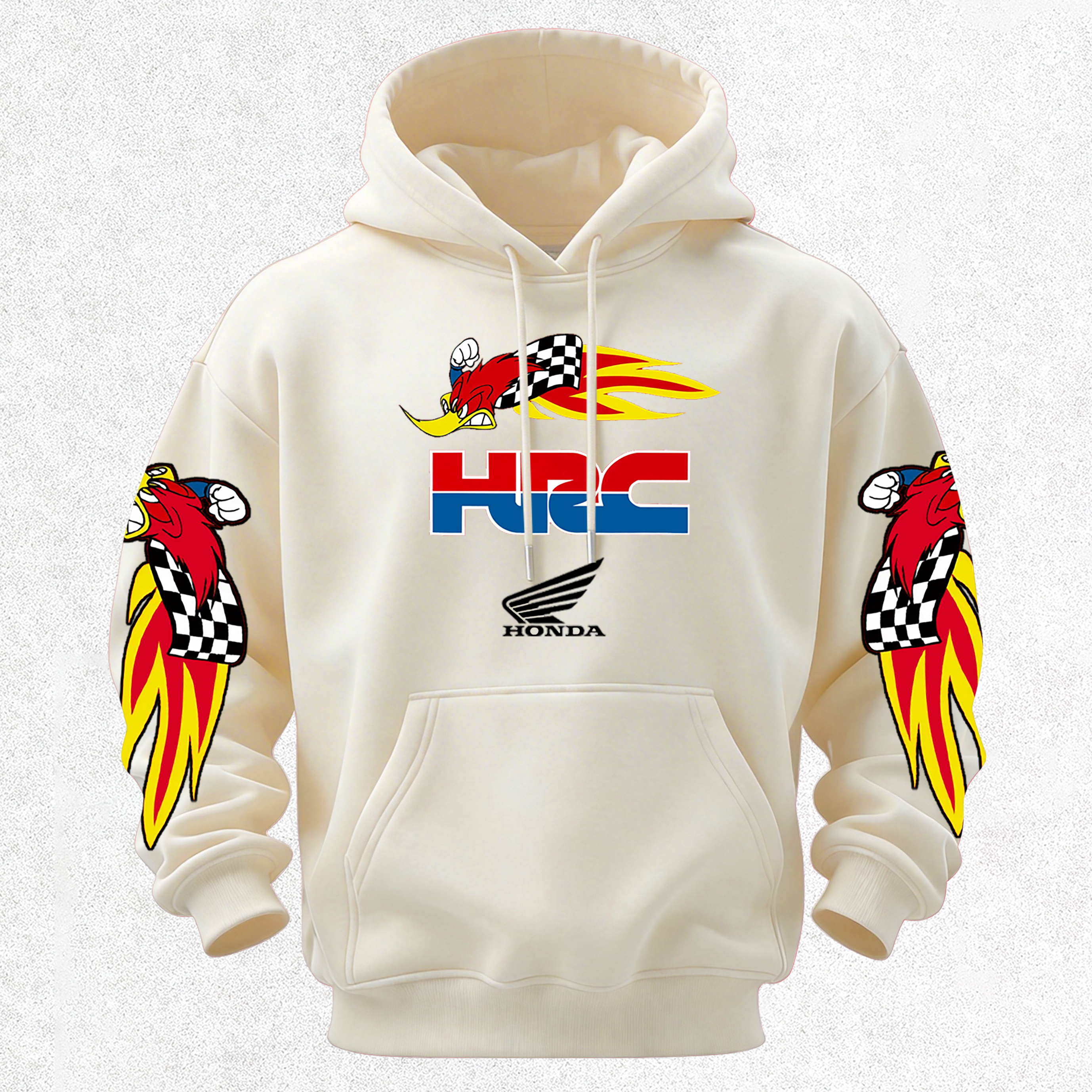 Honda Racing VP Racing Fuels Printed Fleece-lined Unisex Hoodie Image - 21