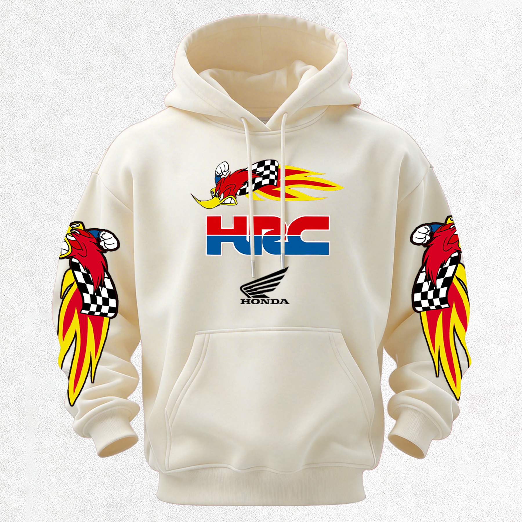 Honda Racing VP Racing Fuels Printed Fleece-lined Unisex Hoodie Image - 21