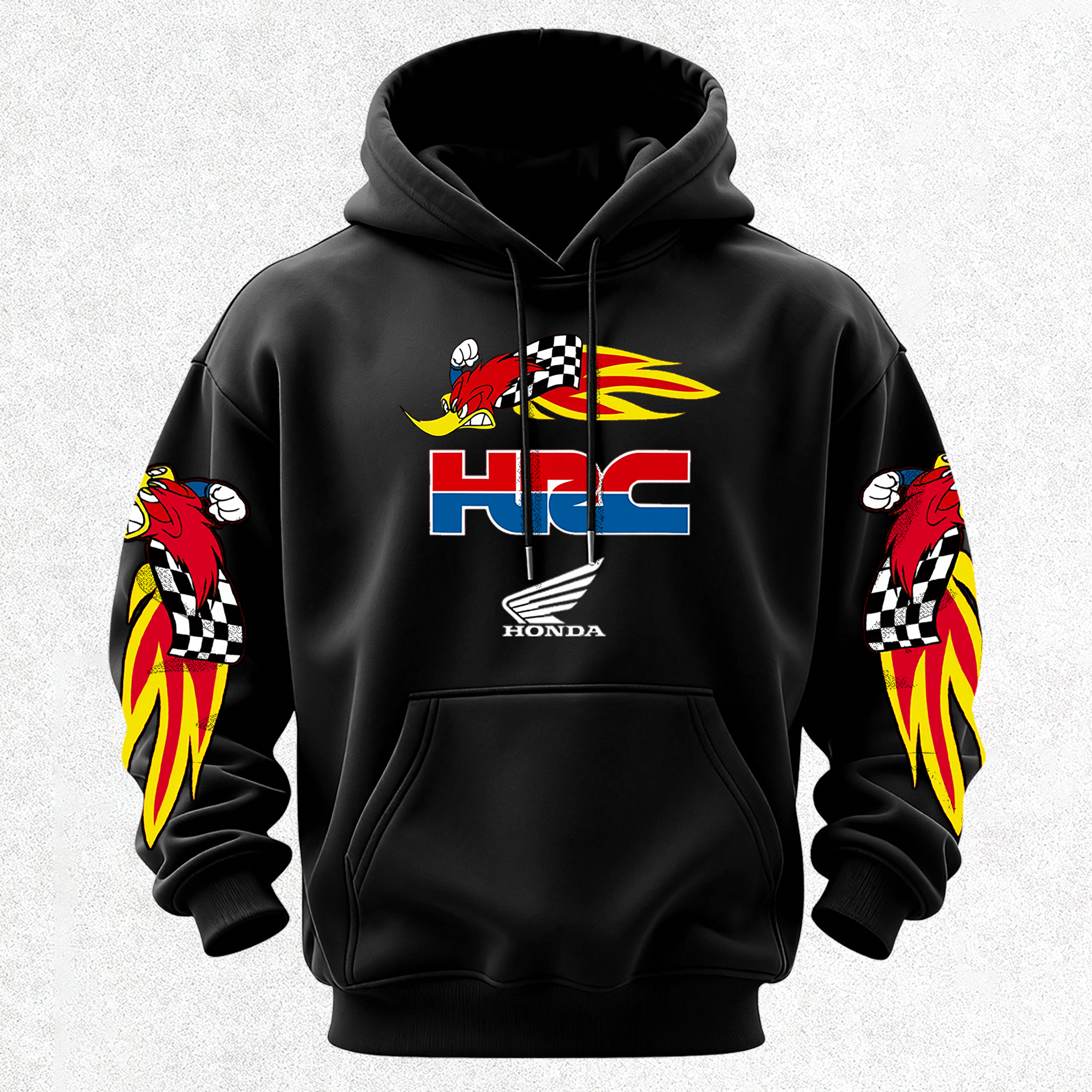 Honda Racing VP Racing Fuels Printed Fleece-lined Unisex Hoodie Image - 9