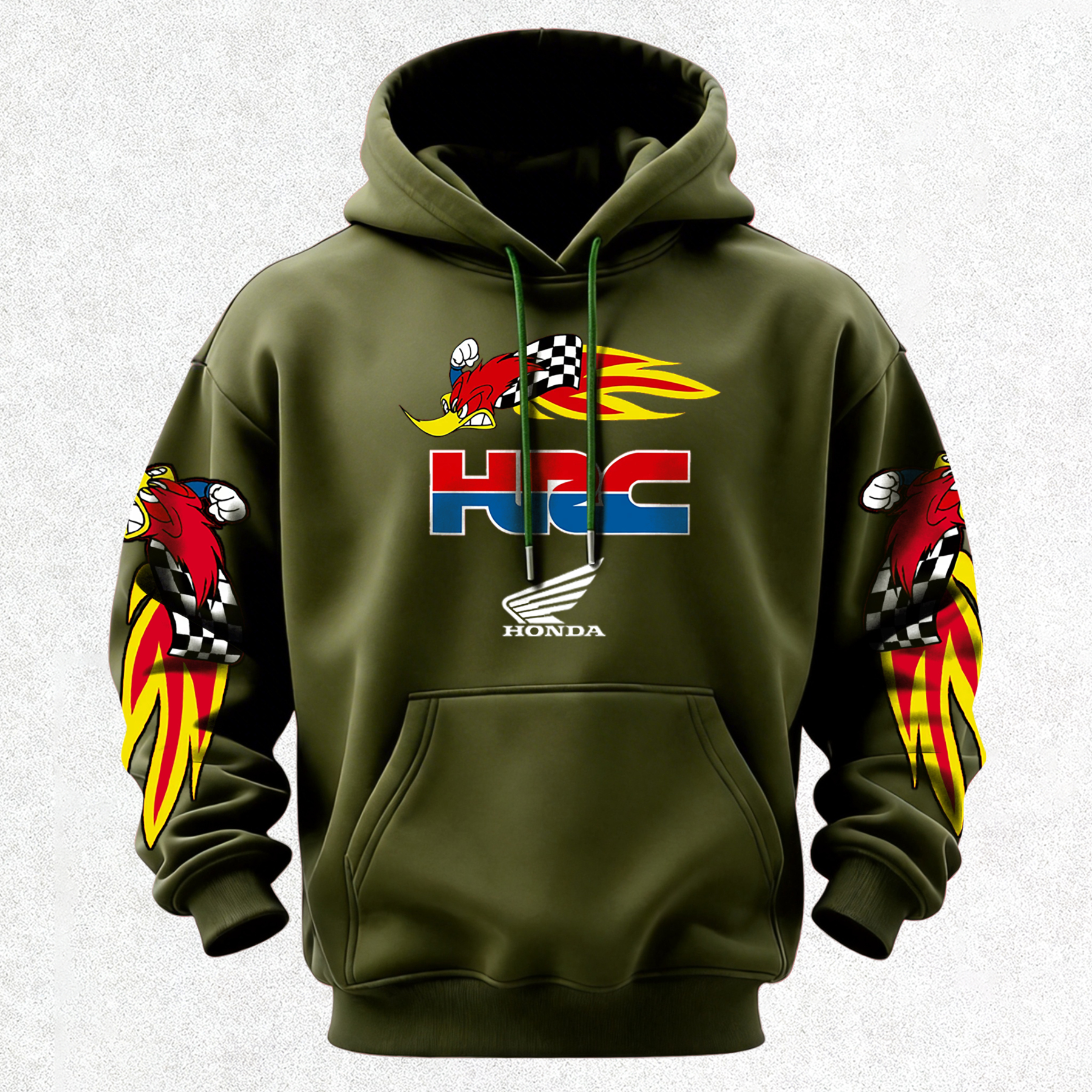 Honda Racing VP Racing Fuels Printed Fleece-lined Unisex Hoodie Image - 24