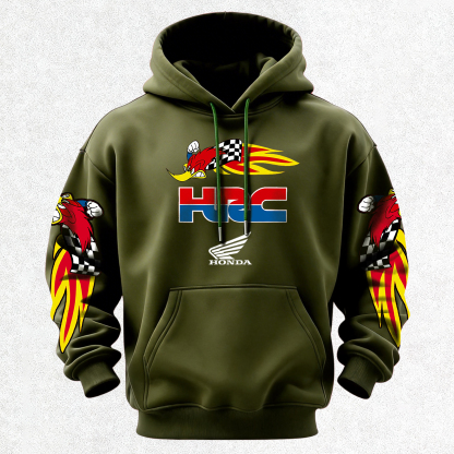 Honda Racing VP Racing Fuels Printed Fleece-lined Unisex Hoodie Image - 24