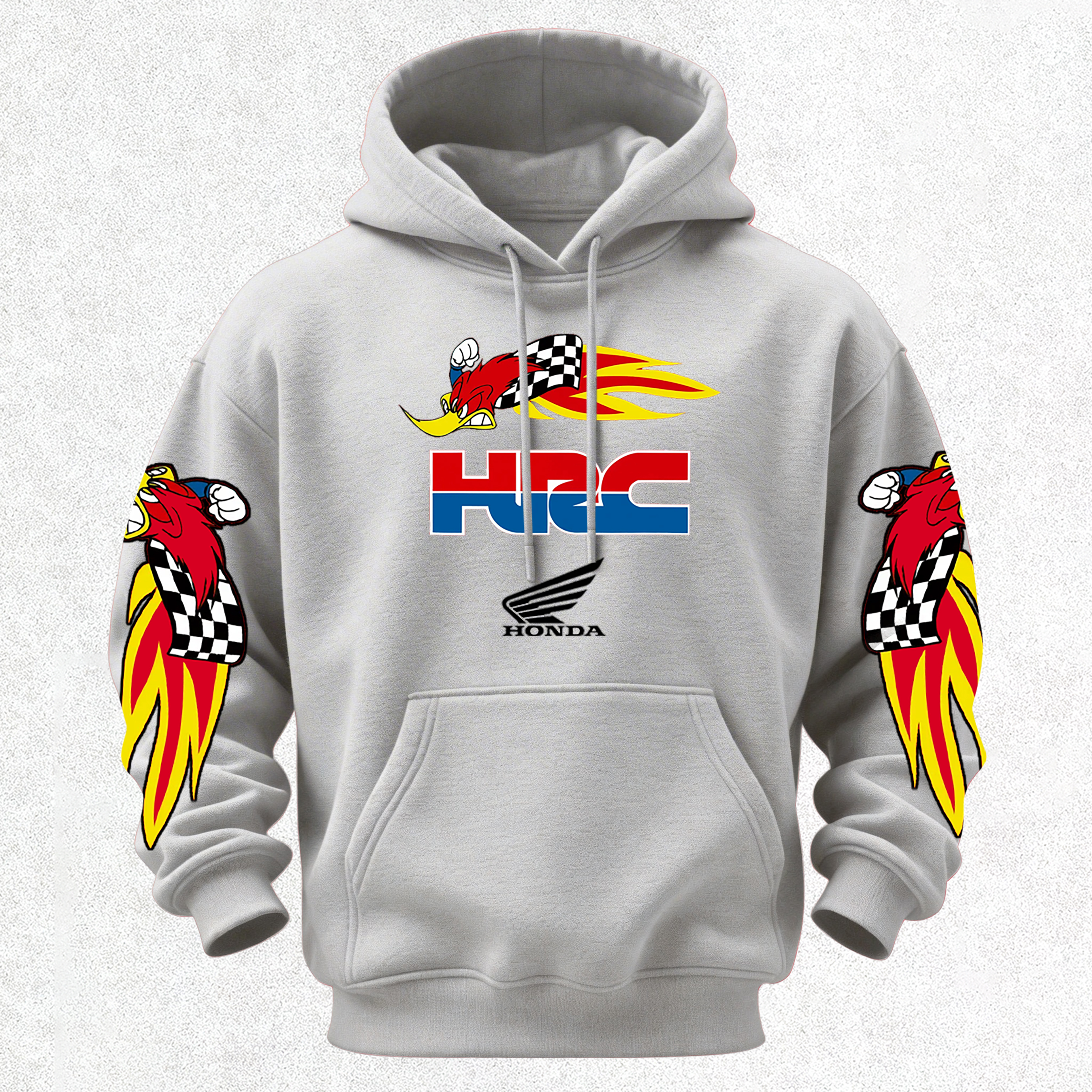 Honda Racing VP Racing Fuels Printed Fleece-lined Unisex Hoodie Image - 15